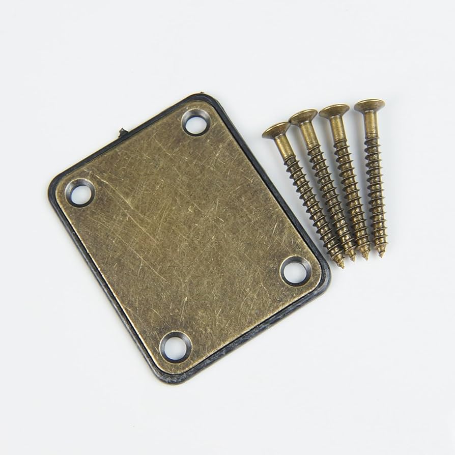 Amazon.com: Replacement Metal Neck Plate For bolt-on neck Guitars